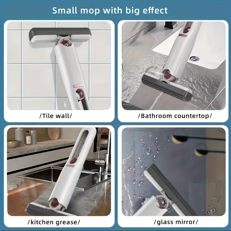 New Portable Self-NSqueeze Mini Mop, Lazy Hand Wash