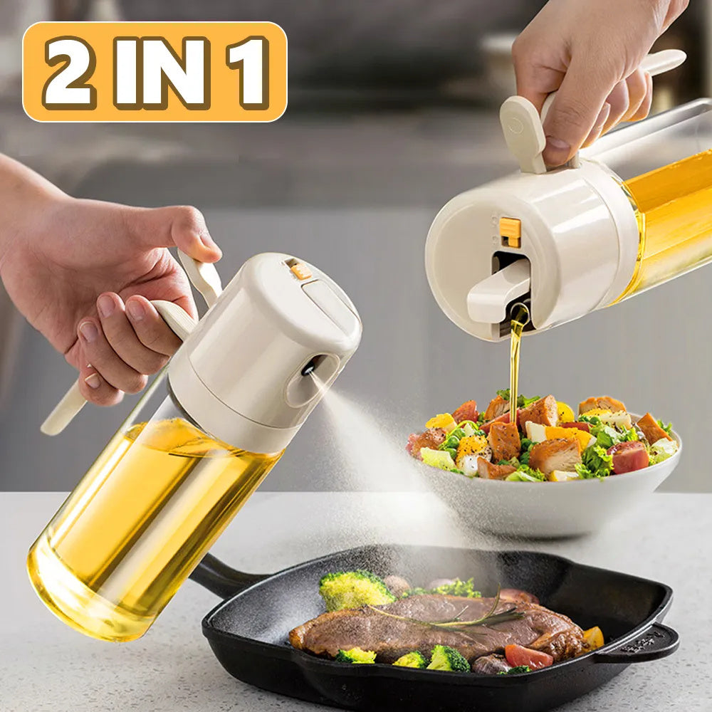 Oil Sprayer Bottle BBQ Cooking Oil Dispenser Olive