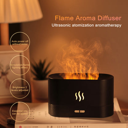 USB Fragrance Essential Oil Diffuser Simulation Flame