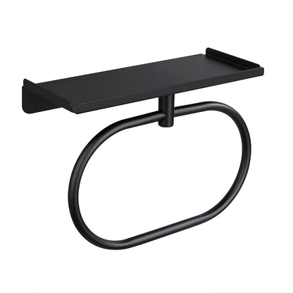 Punch-free Storage Bathroom Stainless Steel Towel Ring