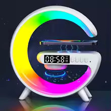 Colorful Atmosphere Light Wireless Charging Clock