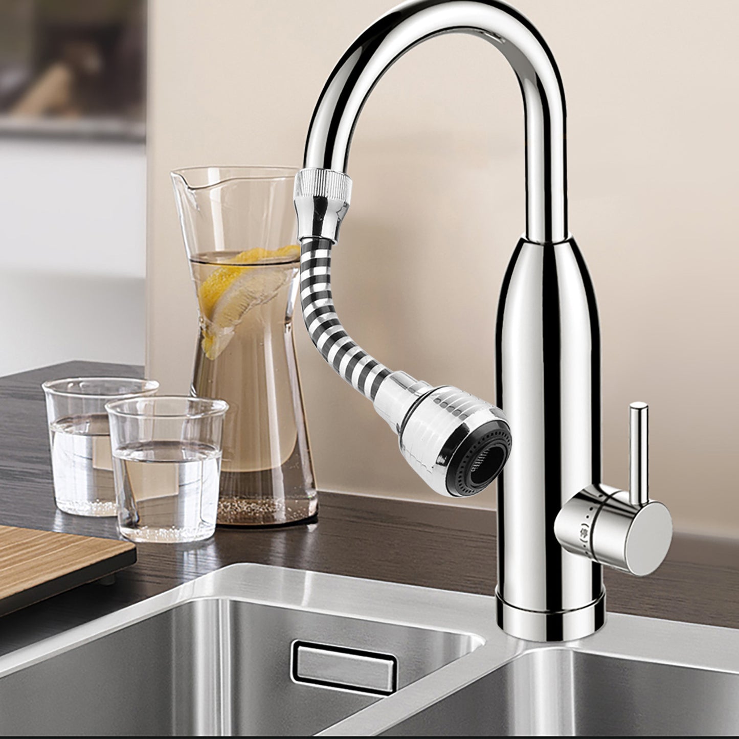 Supercharged Soft Bubbler Kitchen Shower Faucet