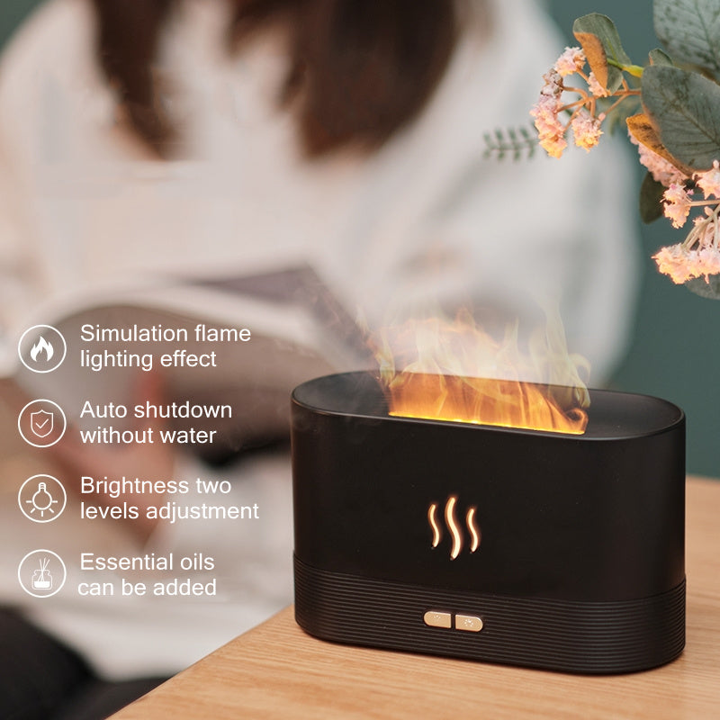 USB Fragrance Essential Oil Diffuser Simulation Flame